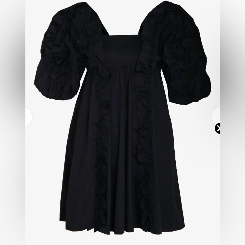 FARM Rio Black Ruffle Mini Dress small NWT - Picture 3 of 10